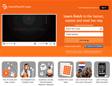 Tablet Screenshot of dutchpod101.com
